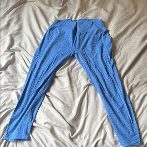 ZYIA Blue Leggings Athletic Stretchy Bottoms 33 inches Size 16-18